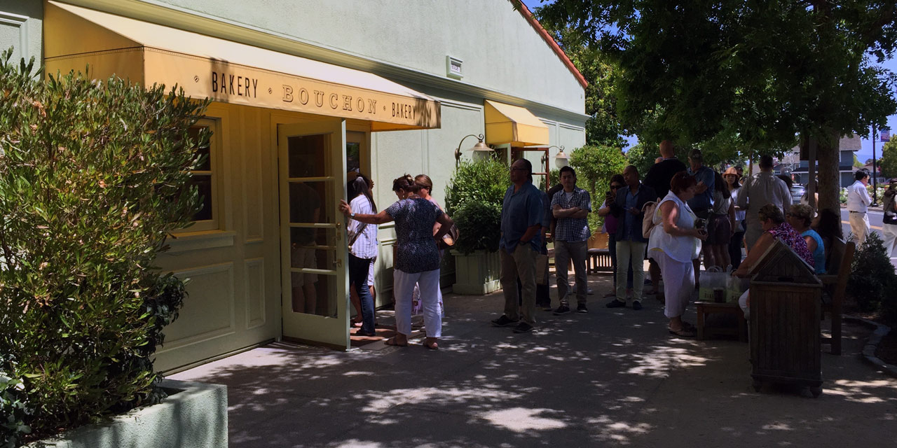 The exterior of Bouchon Bakery in Napa, California