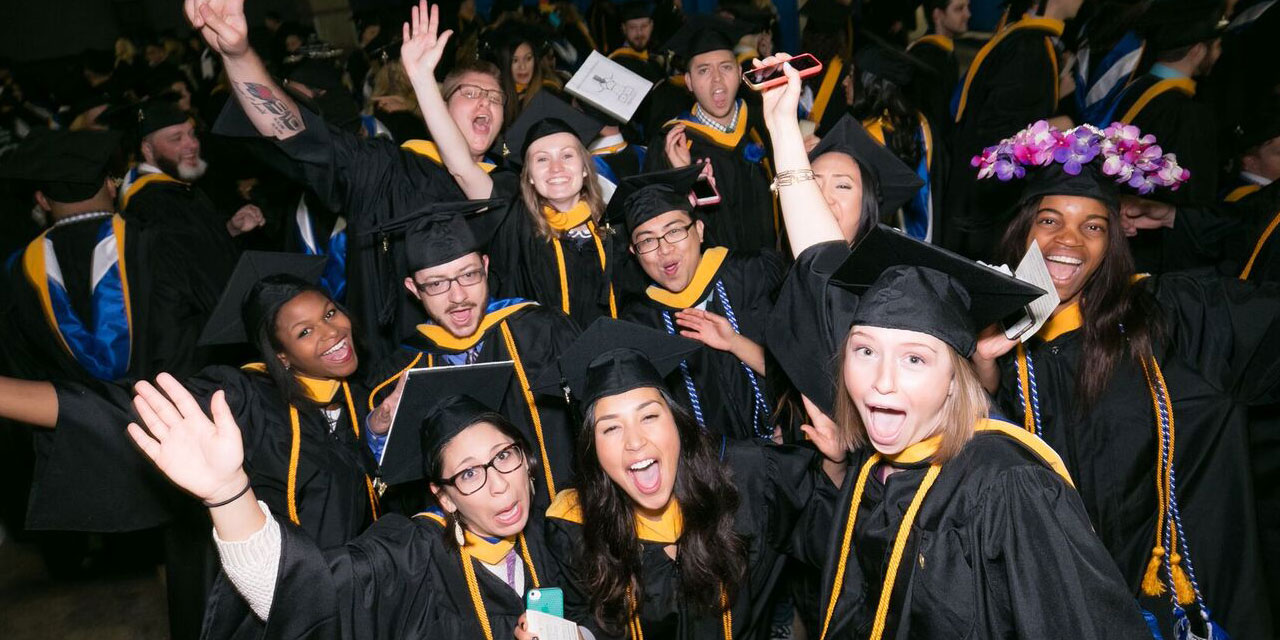 Excited grads.