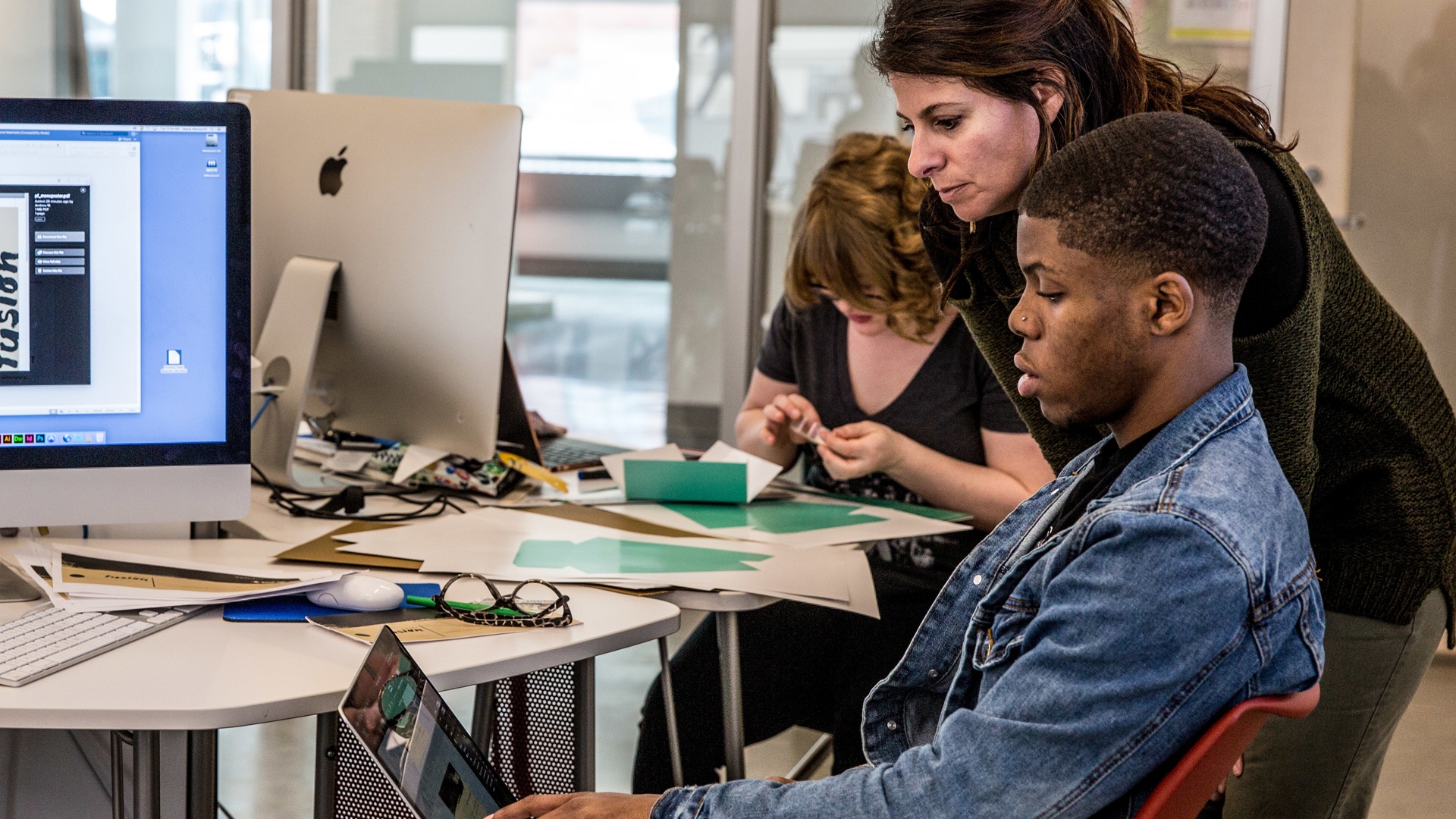 Students at work in one of our technology labs.