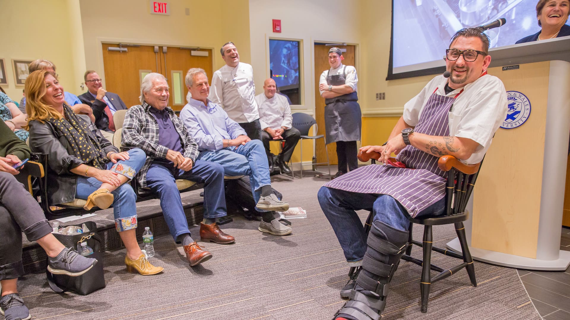 Jacques Pépin in the audience