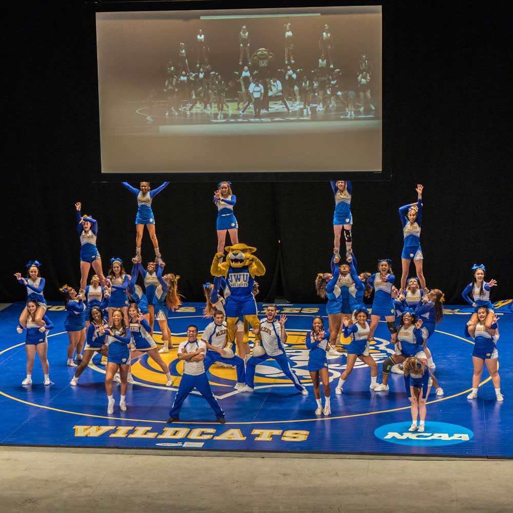 JWU Wildcat Cheerleaders entertain audience