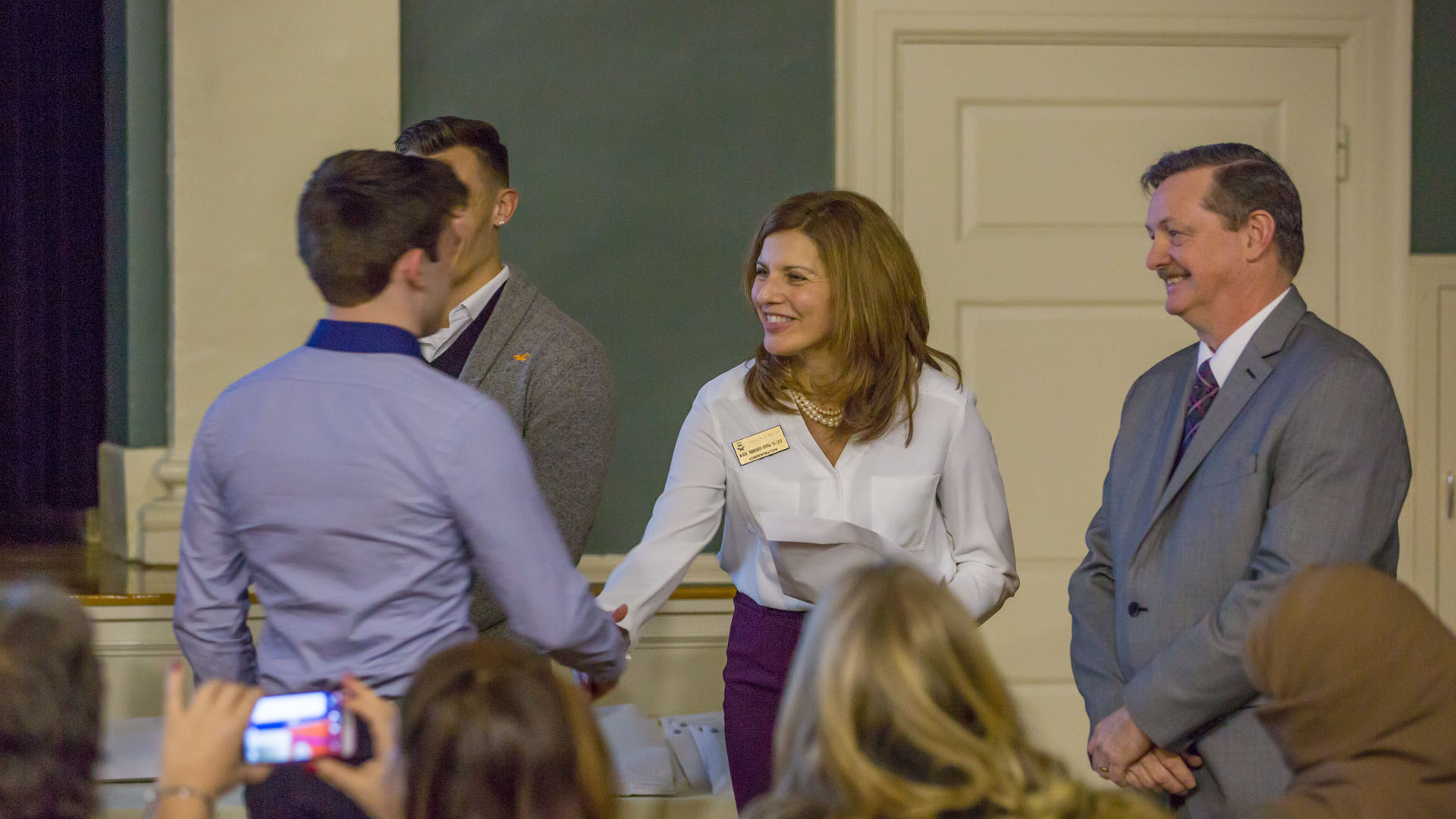 President Bernardo-Sousa and Dean Frank Tweedie.