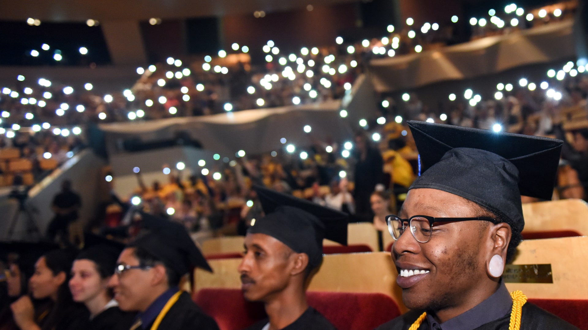 Students at the ceremony.