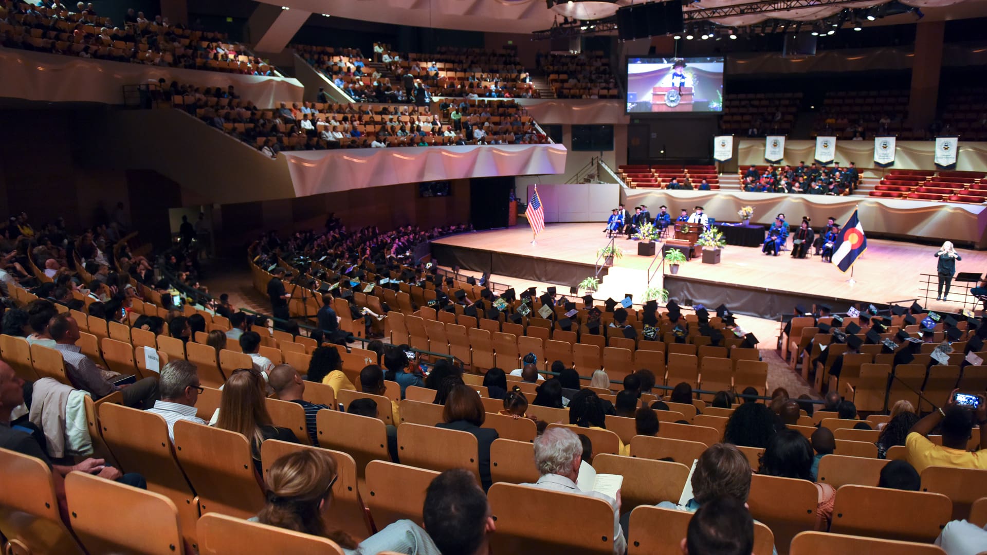 A view of the stage.