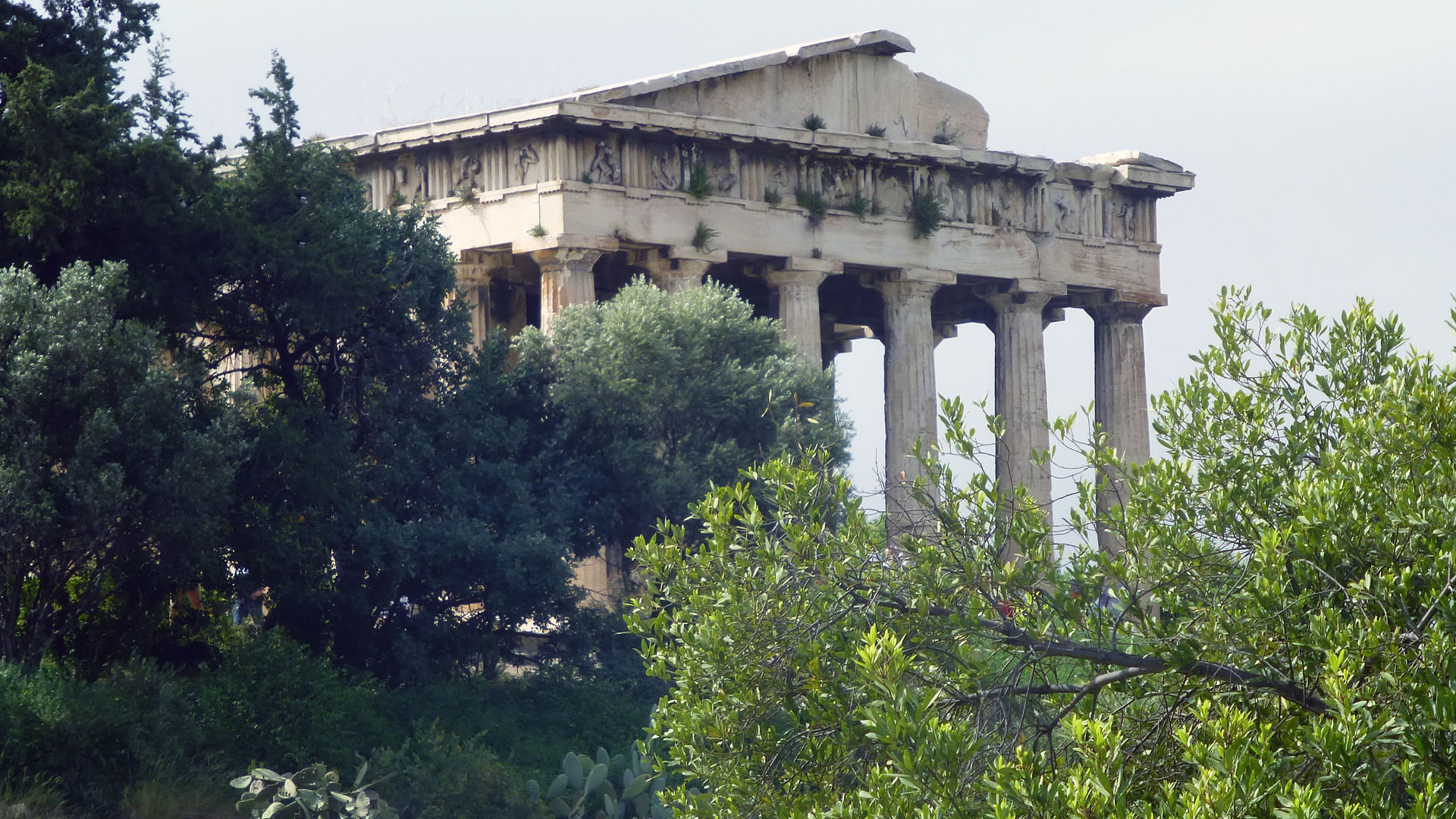 Ancient architectural ruins in Greece.