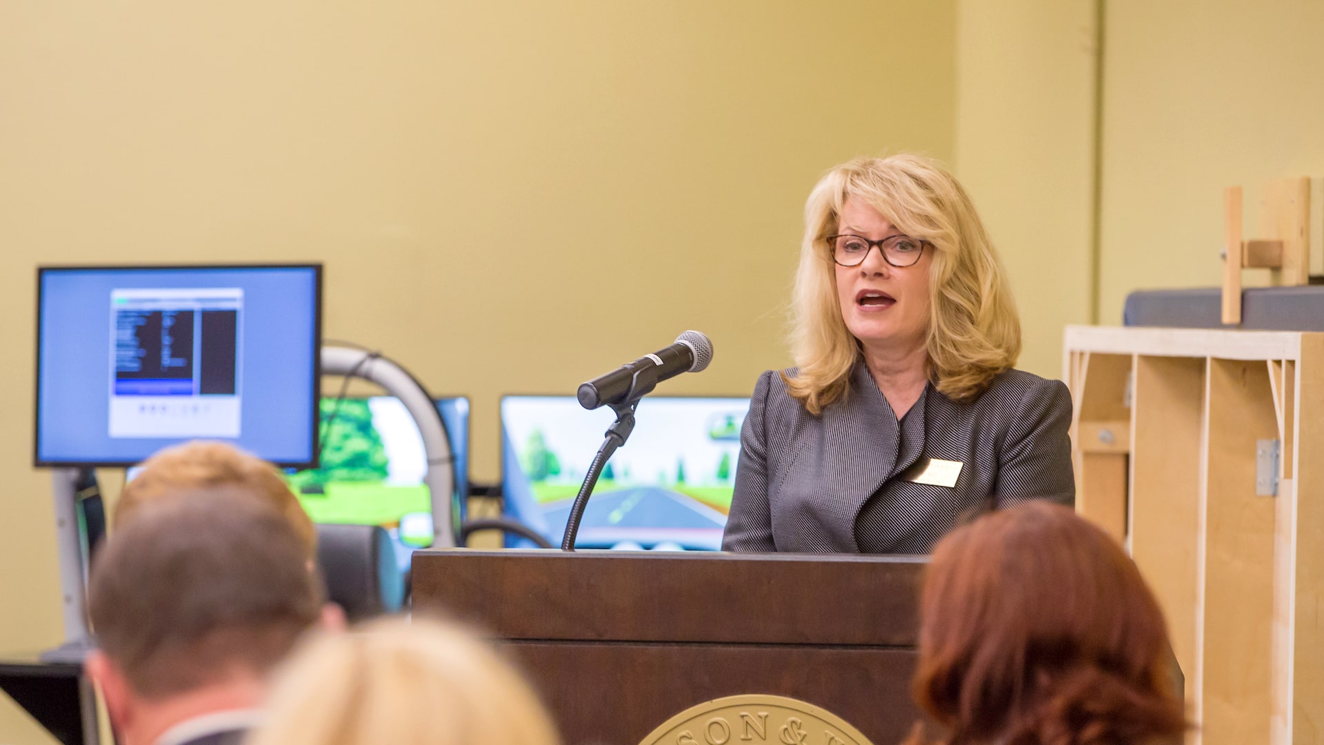 Chancellor Runey at the event.