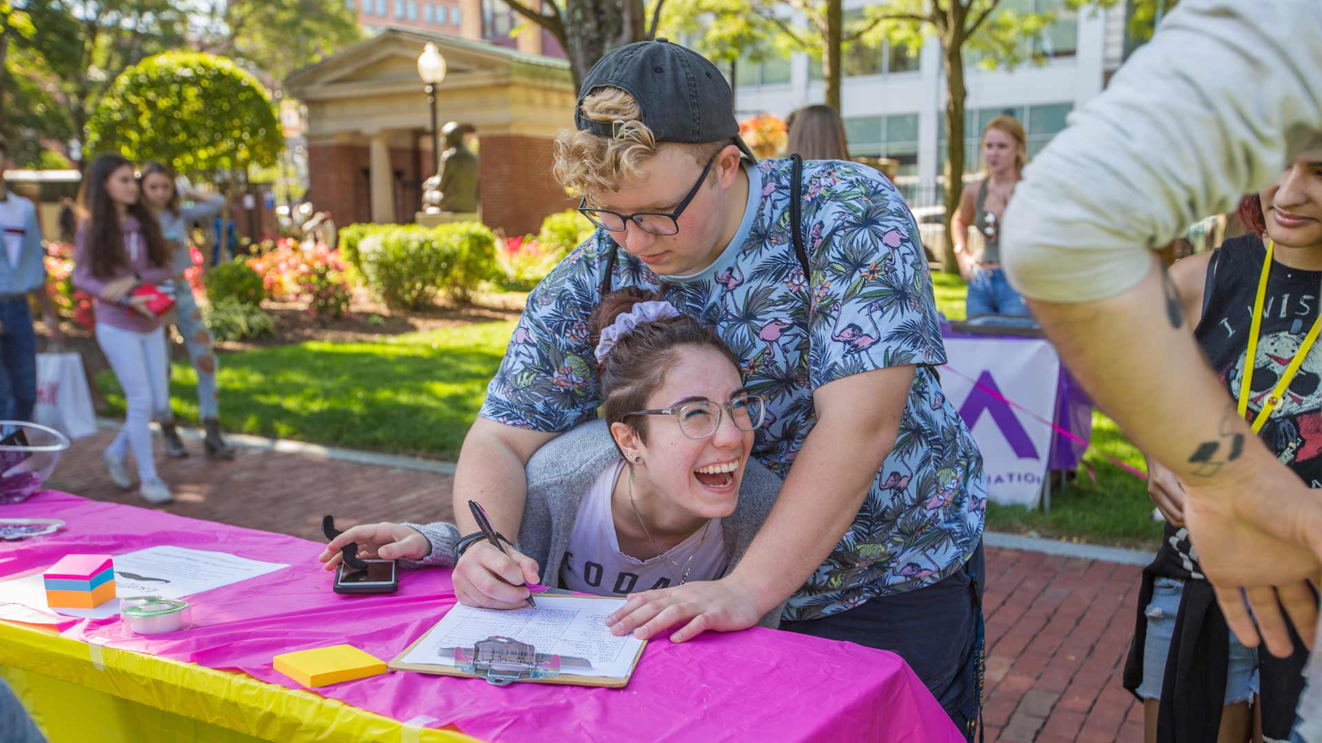 Students have a chance to meet existing club members.