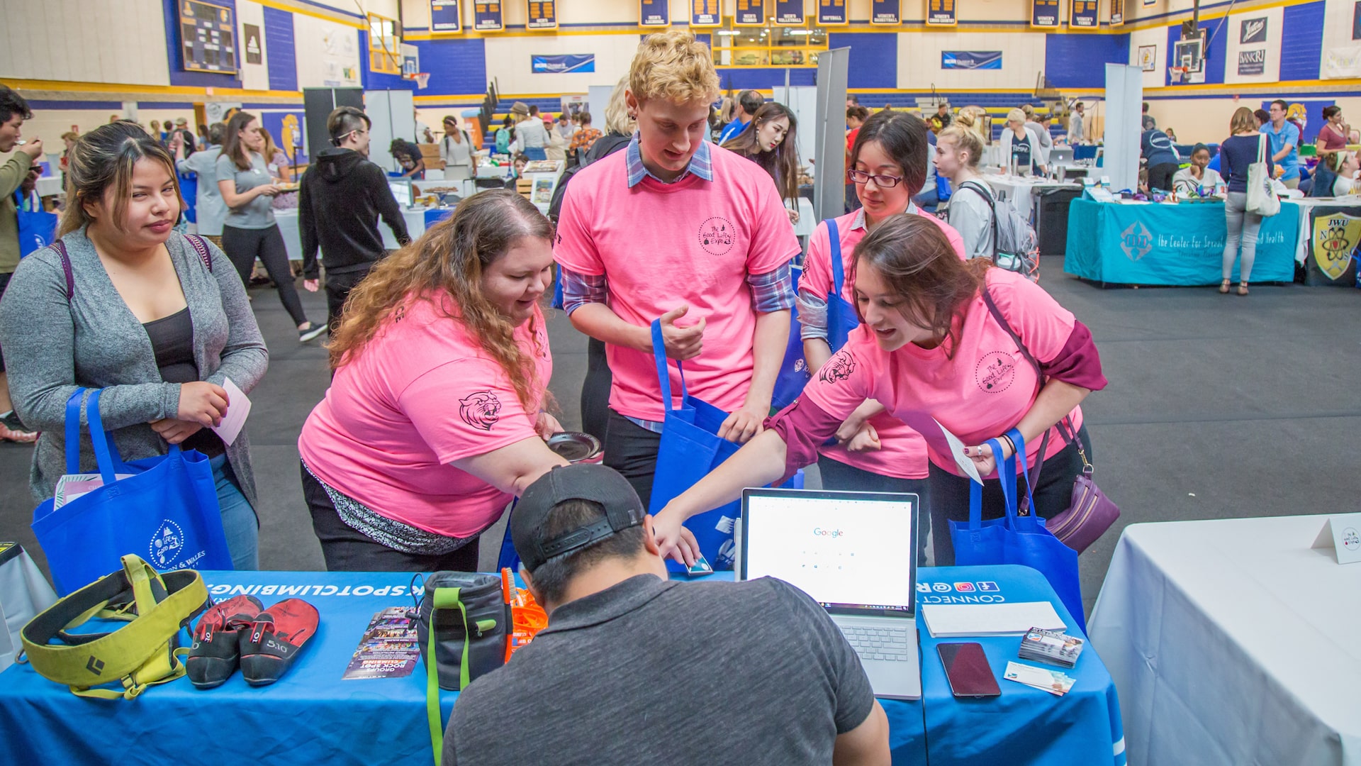 OTD students during the Expo.