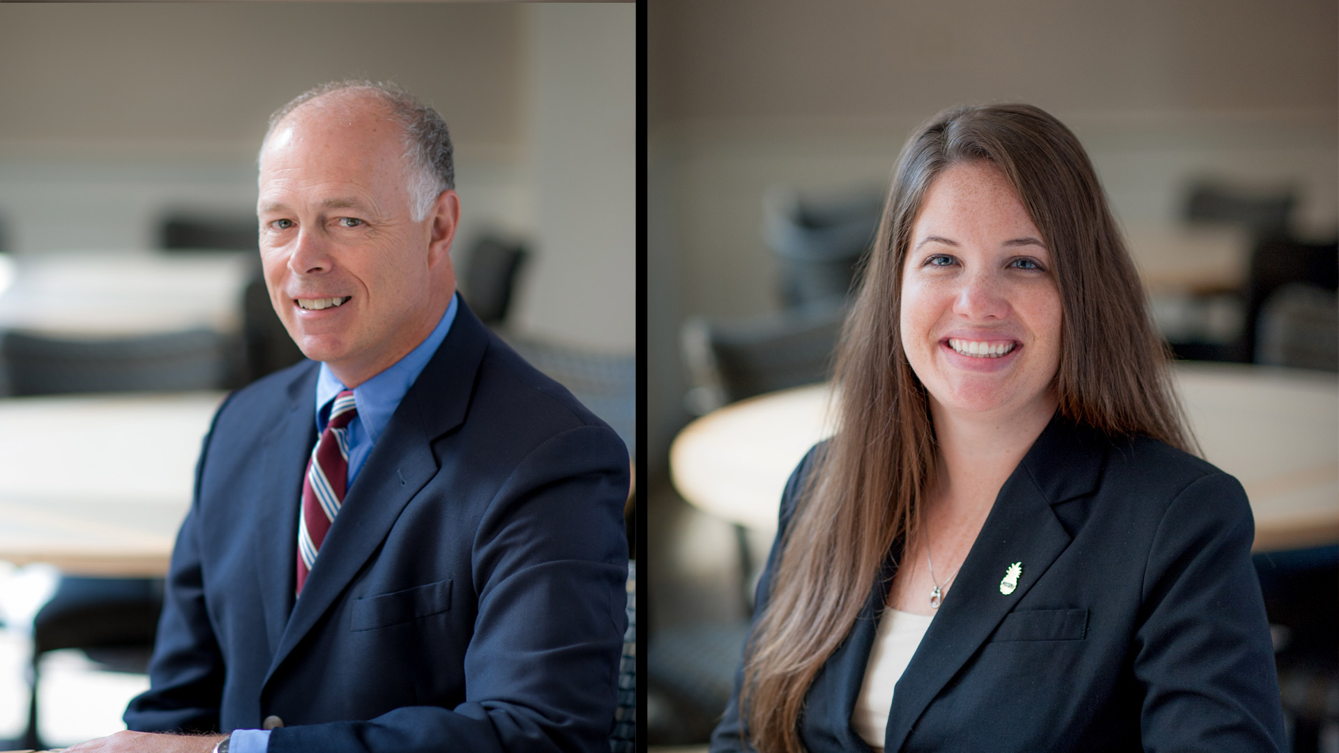 Associate Professor Lee Esckilsen and Assistant Professor Elizabeth Panciera.