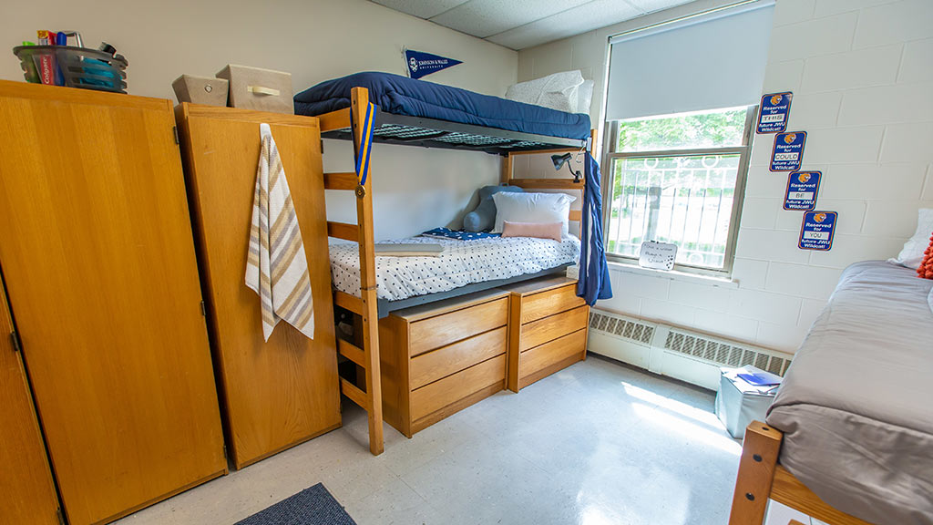 A JWU dorm room