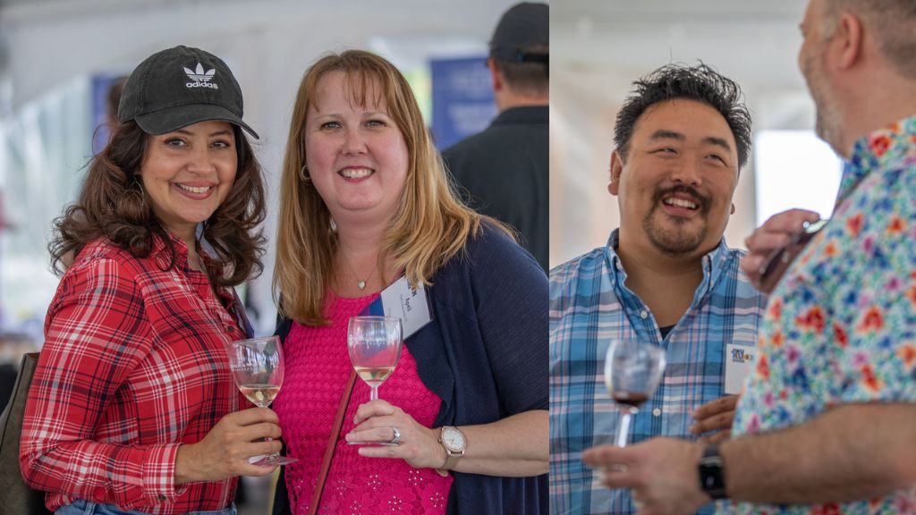 Collage of alumni at Taste of JWU