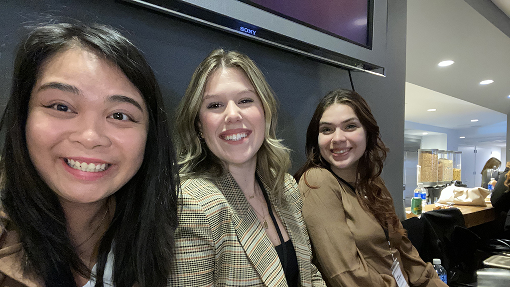 Hillary Thilavong, Kyra Northup and Emme Romanelli.