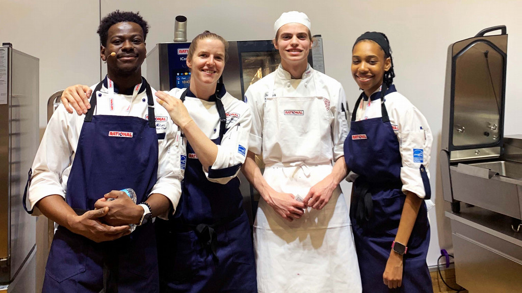 culinary students in RATIONAL aprons