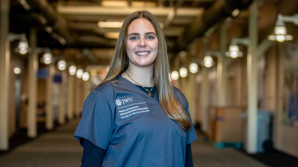 MSCND student Kaitlin Boyer (Irvine) smiles for a photo