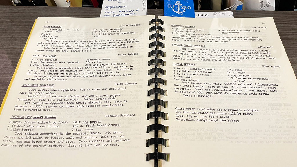 Pages of a cookbook