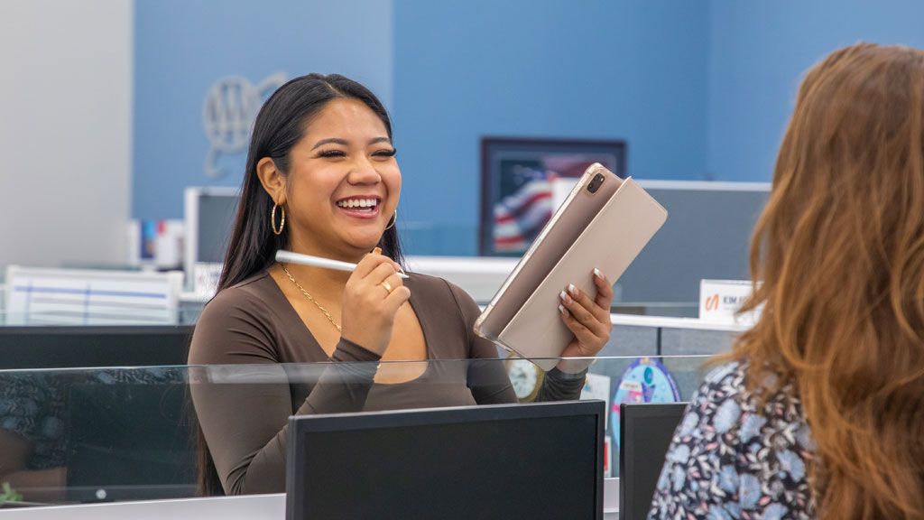 Hospitality Management student interning at AAA
