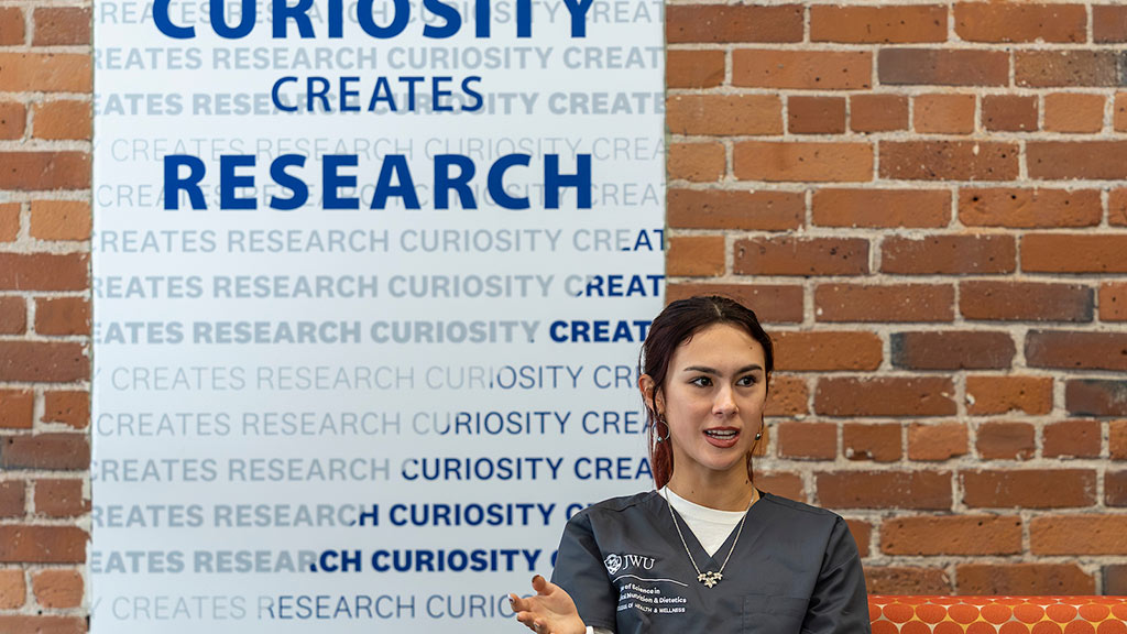 an MSCND student in scrubs speaks up