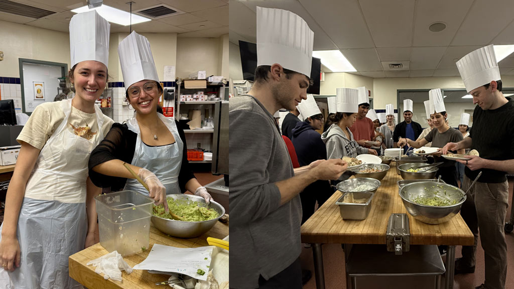 college of students in chef hats from a Food + Medicine event