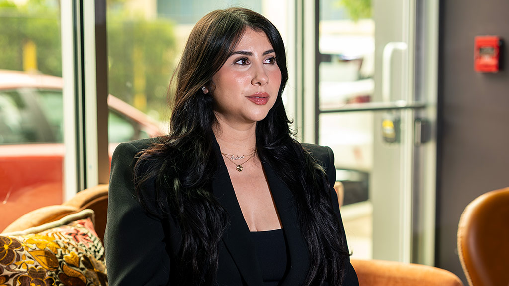 profile headshot of Andrea Cabrera '16, '18 MBA