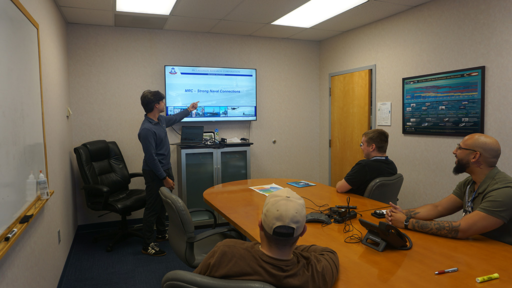 Daniel presenting