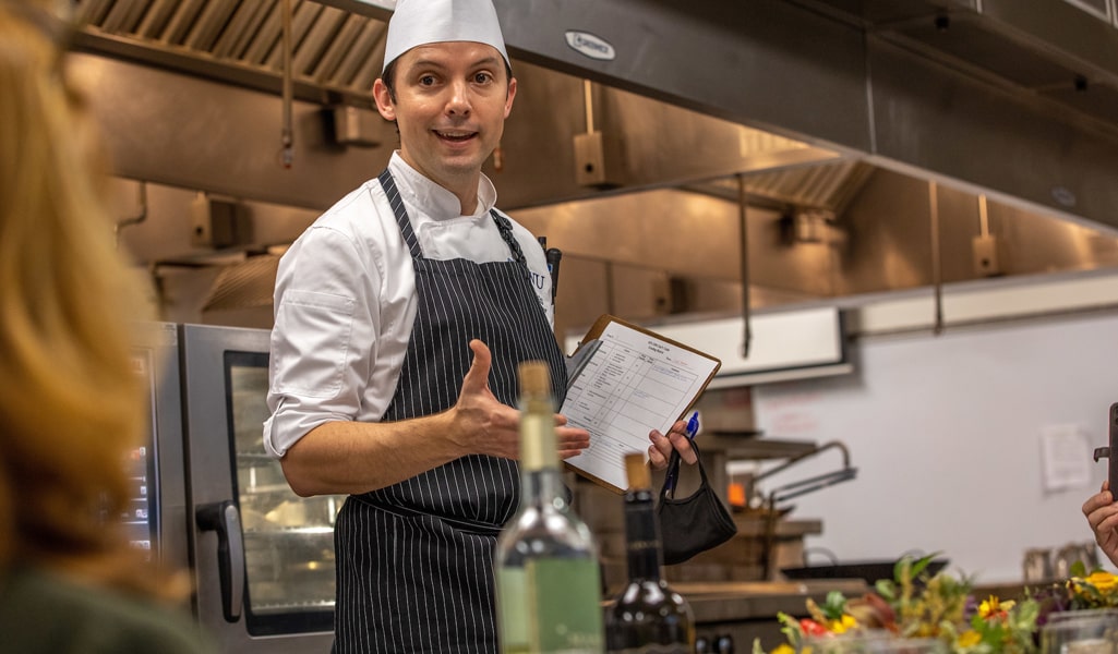 Chef Branden Lewis during a Chef’s Table